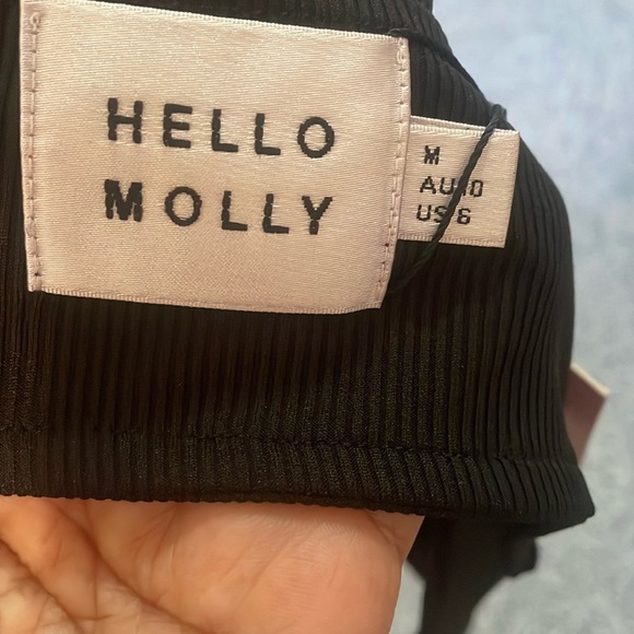 Hello Molly Black Triangle Bikini - Picture 2 of 6